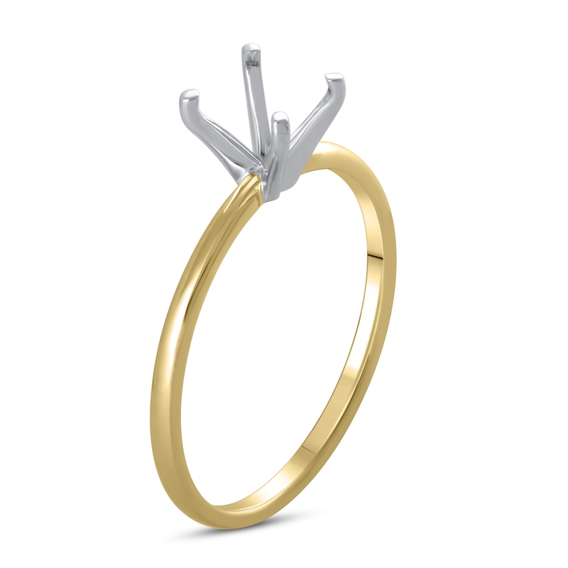 Solitaire Ring Setting 14K Yellow Gold