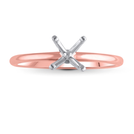 Chosen Solitaire Ring Setting 14K Rose Gold