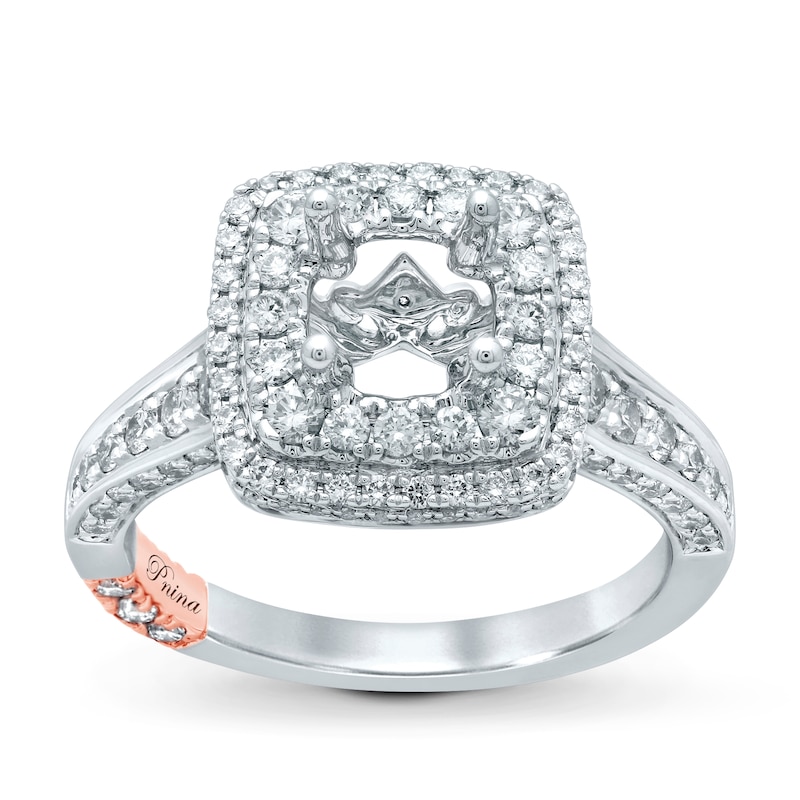 Main Image 1 of Pnina Tornai Definitely Yes Diamond Engagement Ring Setting 1 ct tw Round 14K White Gold