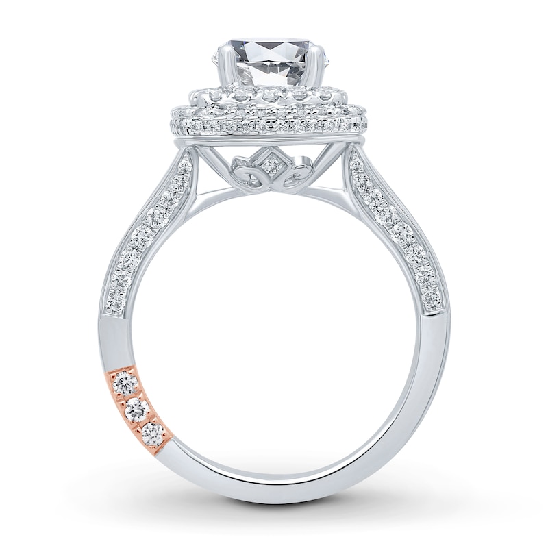 Pnina Tornai Definitely Yes Diamond Engagement Ring Setting 1 ct tw Round 14K White Gold
