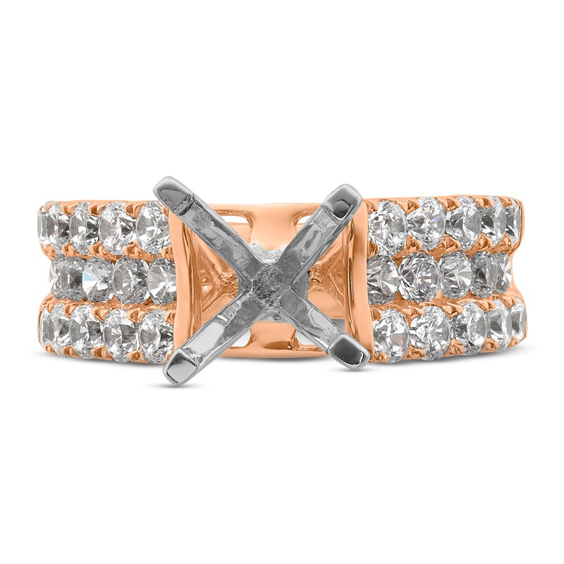 Hearts Desire Diamond Engagement Ring Setting 13/4 ct tw Round 18K