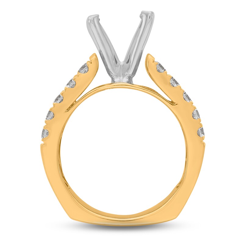 Hearts Desire Diamond Engagement Ring Setting 13/4 ct tw Round 18K