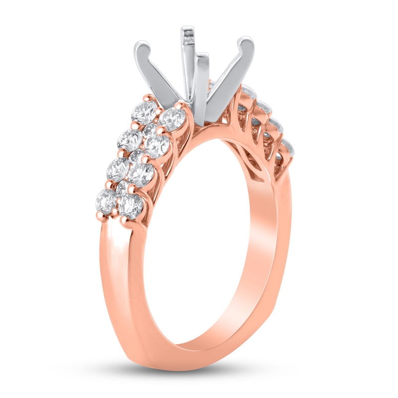 Main Image 2 of Diamond Engagement Ring Setting 1 ct tw Round 18K Rose Gold