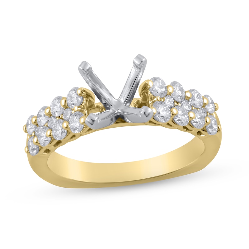 Main Image 1 of Diamond Engagement Ring Setting 1 ct tw Round 18K Yellow Gold