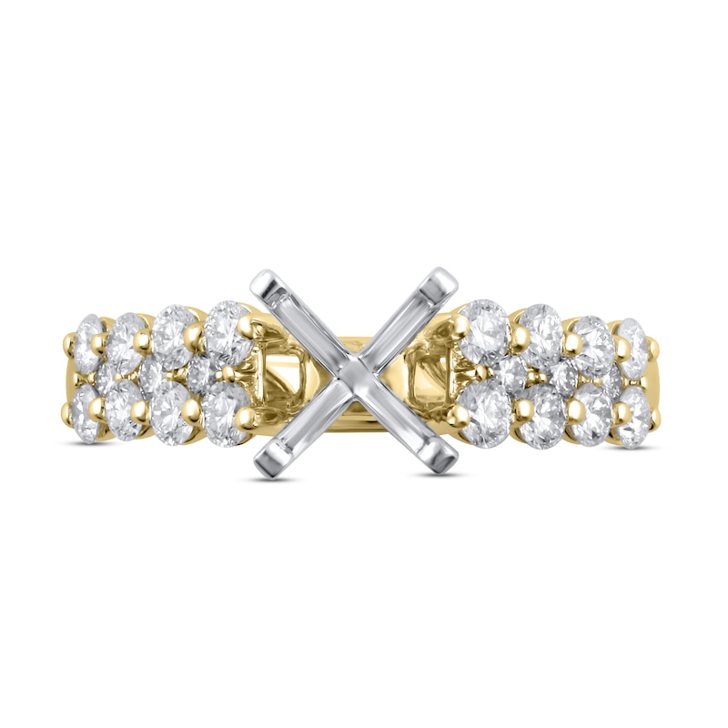 Main Image 2 of Diamond Engagement Ring Setting 1 ct tw Round 18K Yellow Gold