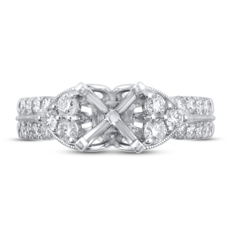 Main Image 3 of Diamond Engagement Ring Setting 3/4 ct tw Round 18K White Gold