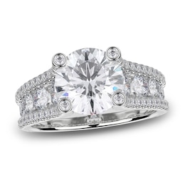 Michael M Diamond Ring Setting 1-1/6 ct tw Round 18K White Gold (Center diamond is sold separately)