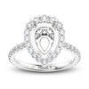 Thumbnail Image 1 of Michael M Diamond Engagement Ring Setting 5/8 ct tw Round 18K White Gold (Center diamond is sold separately)