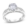 Thumbnail Image 1 of Diamond Solitaire Infinity Engagement Ring 1/4 ct tw Round 14K White Gold (I2/I)