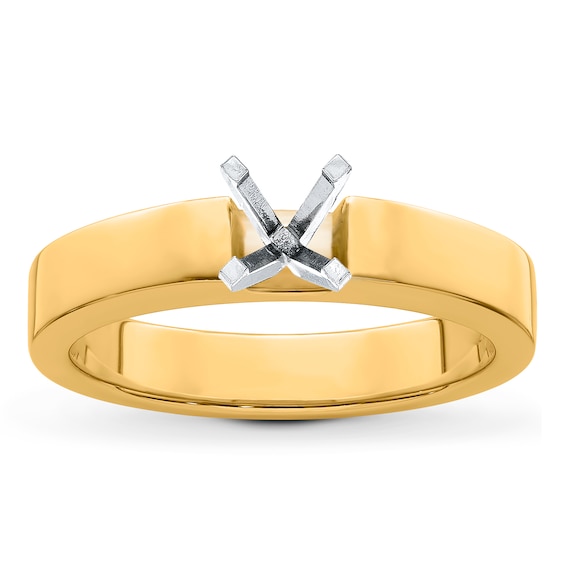 Diamond Engagement Ring Setting 14K Yellow Gold