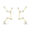 Thumbnail Image 1 of Diamond Virgo Constellation Earrings 1/8 ct tw Round 14K Yellow Gold