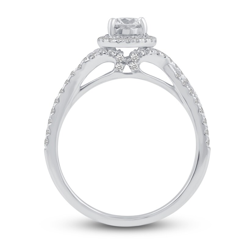 Main Image 5 of Diamond Engagement Ring 3/4 ct tw Round 10K White Gold