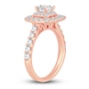Thumbnail Image 1 of Diamond Engagement Ring 2 ct tw Round/Princess 14K Rose Gold