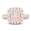 Thumbnail Image 2 of Diamond Engagement Ring 2 ct tw Round/Princess 14K Rose Gold