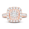 Thumbnail Image 3 of Diamond Engagement Ring 2 ct tw Round/Princess 14K Rose Gold