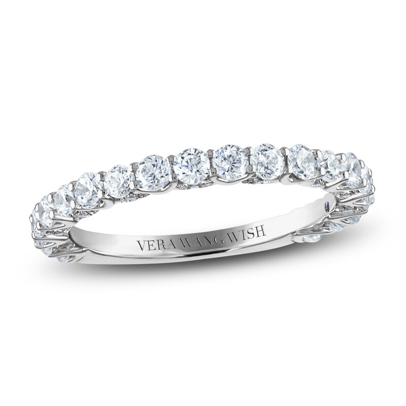 Vera Wang WISH Diamond Anniversary Band 1 ct tw Round 18K White Gold