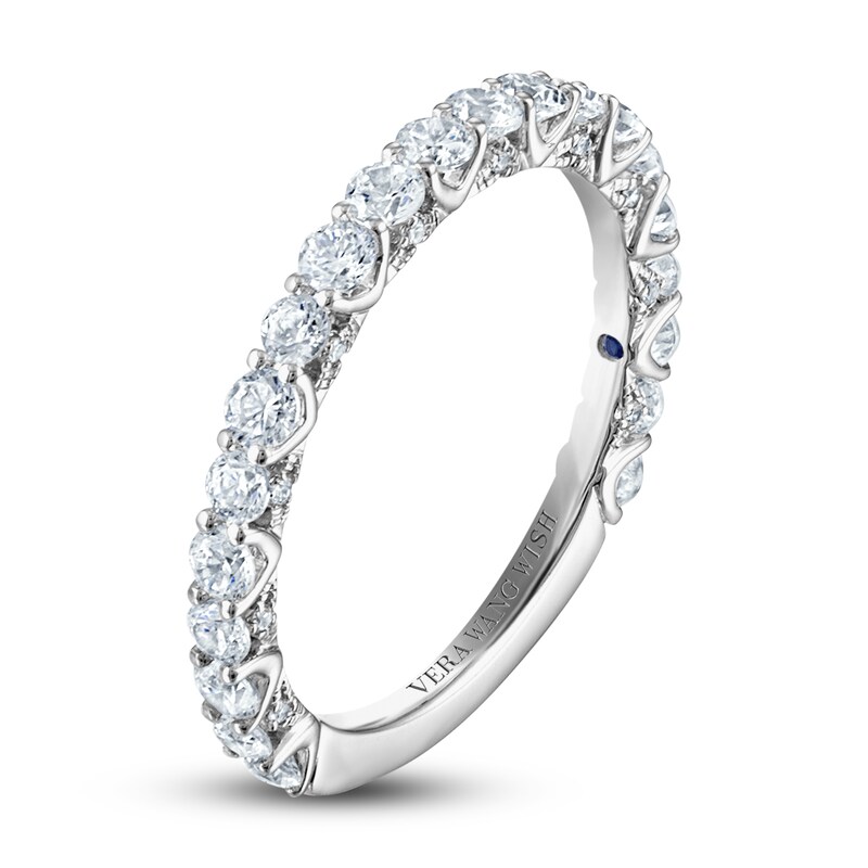 Vera Wang WISH Diamond Anniversary Band 1 ct tw Round 18K White Gold