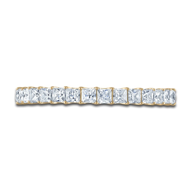 Vera Wang WISH Diamond Wedding Band 1 ct tw Princess 18K Yellow Gold