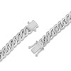 Thumbnail Image 4 of Diamond Cuban Link Bracelet 2-7/8 ct tw Round 10K White Gold 7"