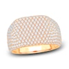 Thumbnail Image 1 of Men's Lab-Grown Diamond Ring 3-1/2 ct tw Round 14K Yellow Gold