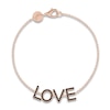 Thumbnail Image 1 of Juliette Maison Black Diamond Station Name Bracelet 1-1/8 ct tw Round 10K Rose Gold