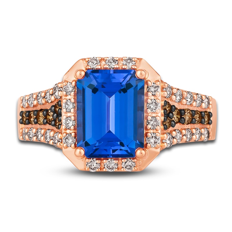 Main Image 2 of Le Vian Natural Tanzanite Ring 5/8 ct tw Diamonds 14K Strawberry Gold