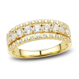 Diamond Wedding Band 1 ct tw Round 14K Yellow Gold
