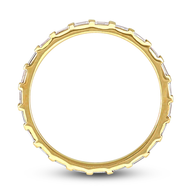 Main Image 3 of Diamond Eternity Band 3/8 ct tw Baguette 14K Yellow Gold