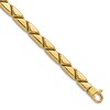 Thumbnail Image 1 of High-Polish Stampato Bracelet 14K Yellow Gold 7.5"
