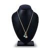 Thumbnail Image 2 of Charm'd by Lulu Frost Freshwater Cultured Pearl Star & Natural Turquoise Birthstone Charm 18" Box Chain Necklace Set 10K Yellow Gold