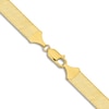 Thumbnail Image 3 of Solid Herringbone Chain Necklace 14K Yellow Gold 18" 10mm