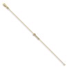 Diamond Arrow Bracelet 1/20 ct tw Round 14K Yellow Gold 7"