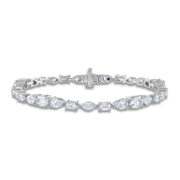 Vera Wang WISH Lab-Created Diamond Bracelet 8 ct tw Round/Marquise/Oval/Pear/Emerald 14K White Gold 7&quot;