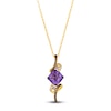 Thumbnail Image 0 of Le Vian Wrapped In Chocolate Natural Amethyst Pendant Necklace 1/5 ct tw Diamonds 14K Honey Gold 19"