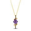 Thumbnail Image 0 of Le Vian Wrapped In Chocolate Natural Amethyst Pendant Necklace 1/5 ct tw Diamonds 14K Honey Gold 19"