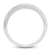 Thumbnail Image 4 of Diamond Multi Row Ring 5/8 ct tw Round/Baguette 14K White Gold