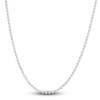 Thumbnail Image 1 of Solid Beaded Chain Necklace 14K White Gold 18" 2.5mm