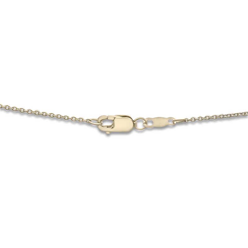 Main Image 3 of Diamond Letter C Necklace 1/10 ct tw Round 14K Yellow Gold 18"