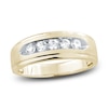 Thumbnail Image 1 of Men's Diamond Wedding Band 1/2 ct tw Round 14K Yellow Gold