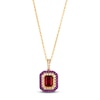 Thumbnail Image 0 of Le Vian Natural Garnet & Diamond Necklace 1/2 ct tw 14K Honey Gold