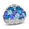 Thumbnail Image 0 of Le Vian Mare Azzurro Natural Topaz, Tanzanite & Zircon Ring 7/8 ct tw Diamonds 14K Vanilla Gold