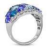 Thumbnail Image 1 of Le Vian Mare Azzurro Natural Topaz, Tanzanite & Zircon Ring 7/8 ct tw Diamonds 14K Vanilla Gold