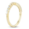 Thumbnail Image 2 of Round & Baguette-Cut Diamond Contour Anniversary Band 1/4 ct tw 14K Yellow Gold