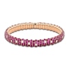 Thumbnail Image 0 of ZYDO Natural Pink Sapphire & Diamond Stretch Bracelet 7/8 ct tw 18K Rose Gold