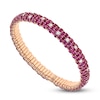 Thumbnail Image 1 of ZYDO Natural Pink Sapphire & Diamond Stretch Bracelet 7/8 ct tw 18K Rose Gold