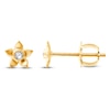 Thumbnail Image 1 of Children's Diamond Flower Stud Earrings 1/20 ct tw 14K Yellow Gold