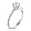 Thumbnail Image 2 of Certified Round Diamond Solitaire Engagement Ring 1/2 ct tw 14K White Gold (I/I1)