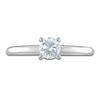 Thumbnail Image 3 of Certified Round Diamond Solitaire Engagement Ring 1/2 ct tw 14K White Gold (I/I1)
