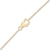 Thumbnail Image 3 of Children's Diamond Solitaire Flower Necklace 1/20 ct tw 14K Yellow Gold 13"