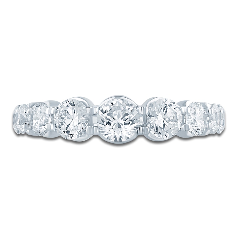 Main Image 3 of Lab-Grown Diamond Anniversary Ring 2 ct tw 14K White Gold